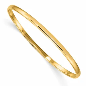 14k yellow gold Slip on 5.5 Inch Baby Bangle Bracelet