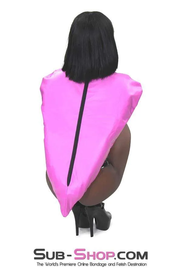 4739RS-SIS      Hot Pink Sissy Zippered Open Breast Armbinder Feminization Sissy Humiliation Top