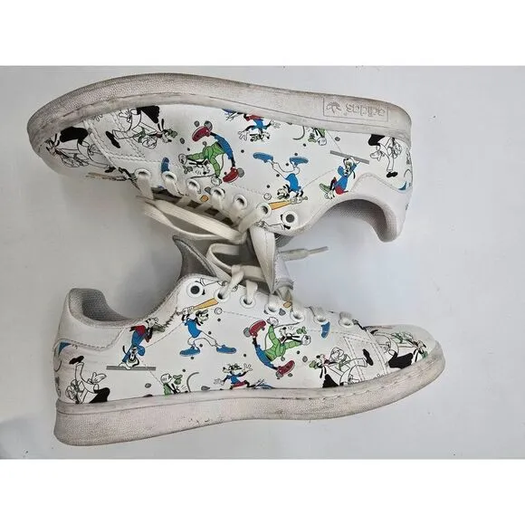 Adidas Stan Smith Goofy Character Sneakers White Size 9