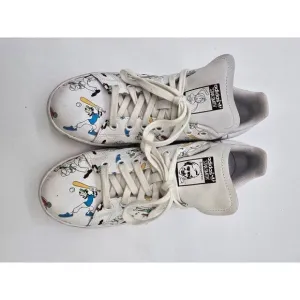 Adidas Stan Smith Goofy Character Sneakers White Size 9