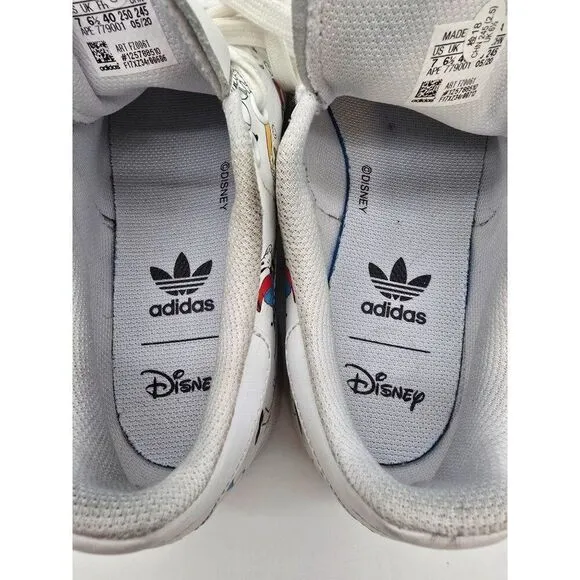 Adidas Stan Smith Goofy Character Sneakers White Size 9
