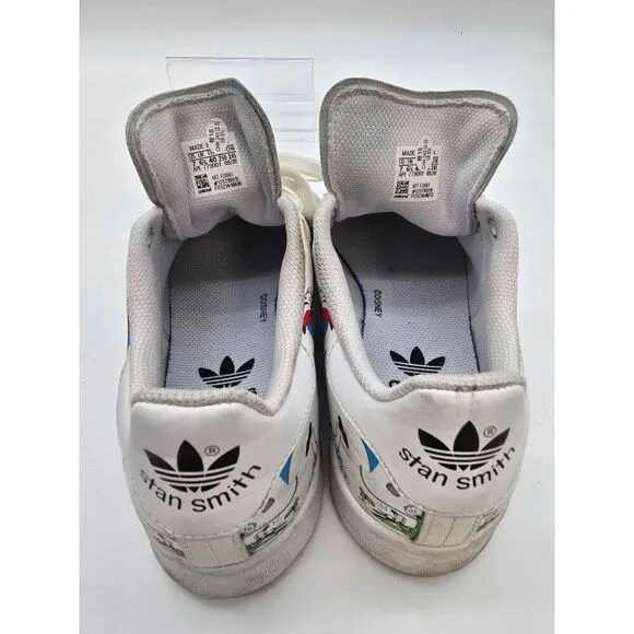 Adidas Stan Smith Goofy Character Sneakers White Size 9