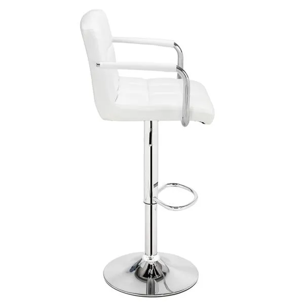 Adjustable White Bar Stools - Stylish and Comfortable