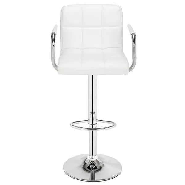 Adjustable White Bar Stools - Stylish and Comfortable