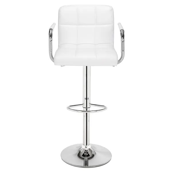 Adjustable White Bar Stools - Stylish and Comfortable