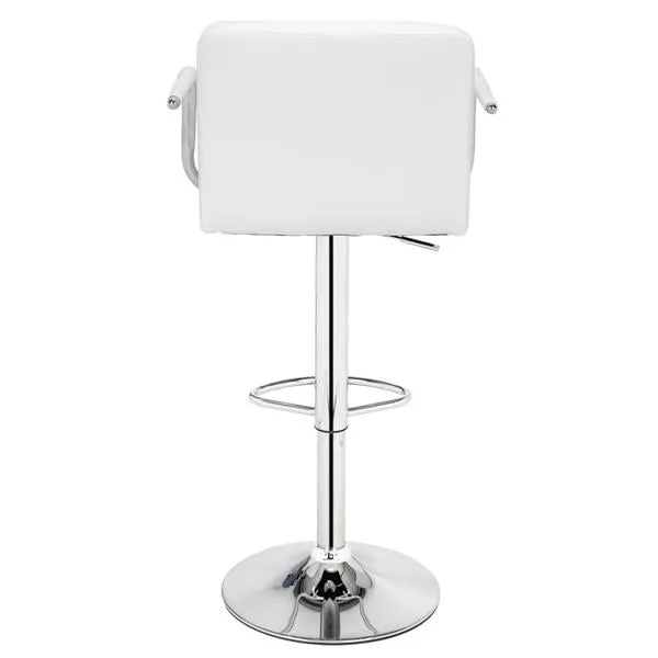 Adjustable White Bar Stools - Stylish and Comfortable