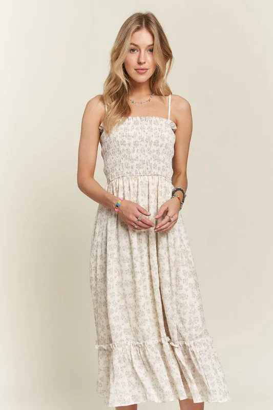 ADORA Sage Effects Dress- Sage & Cream Floral