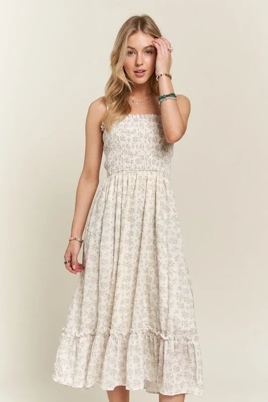 ADORA Sage Effects Dress- Sage & Cream Floral