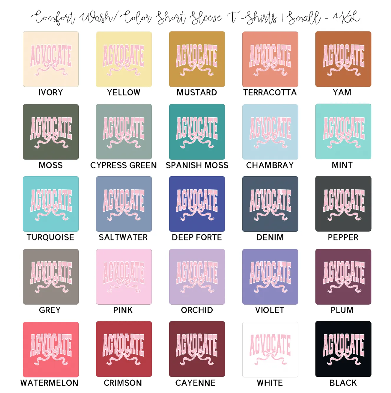 Agvocate Bow ComfortWash/ComfortColor T-Shirt (S-4XL) - Multiple Colors!