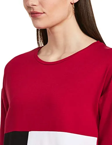 Amazon Brand - Symbol Women's Loose T-Shirt (AW20SYTSMPB06_Multicolor 2 XL)