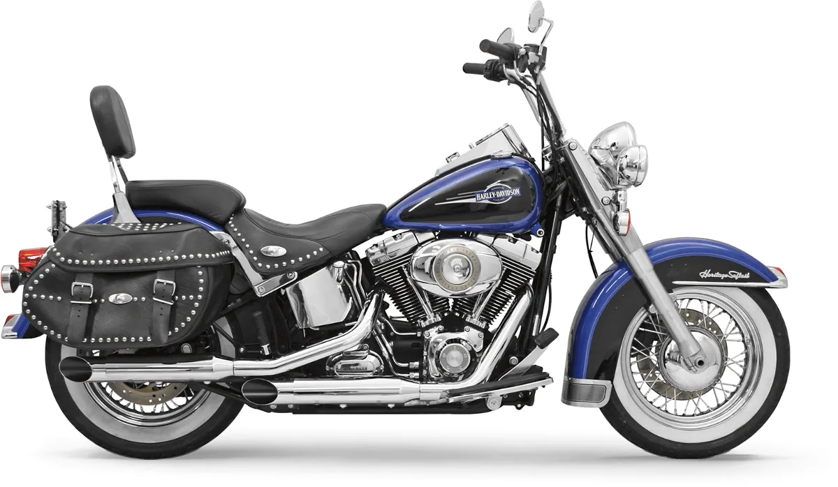 Bassani Manufacturing 12117B 3in. Firepower Slip-Ons - Slash Down - Chrome