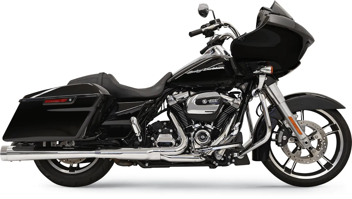 Bassani Manufacturing 1F572DNT5B 4in. DNT Megaphone Muffler with Acoustically Tuned Baffle - Black with Black End Cap