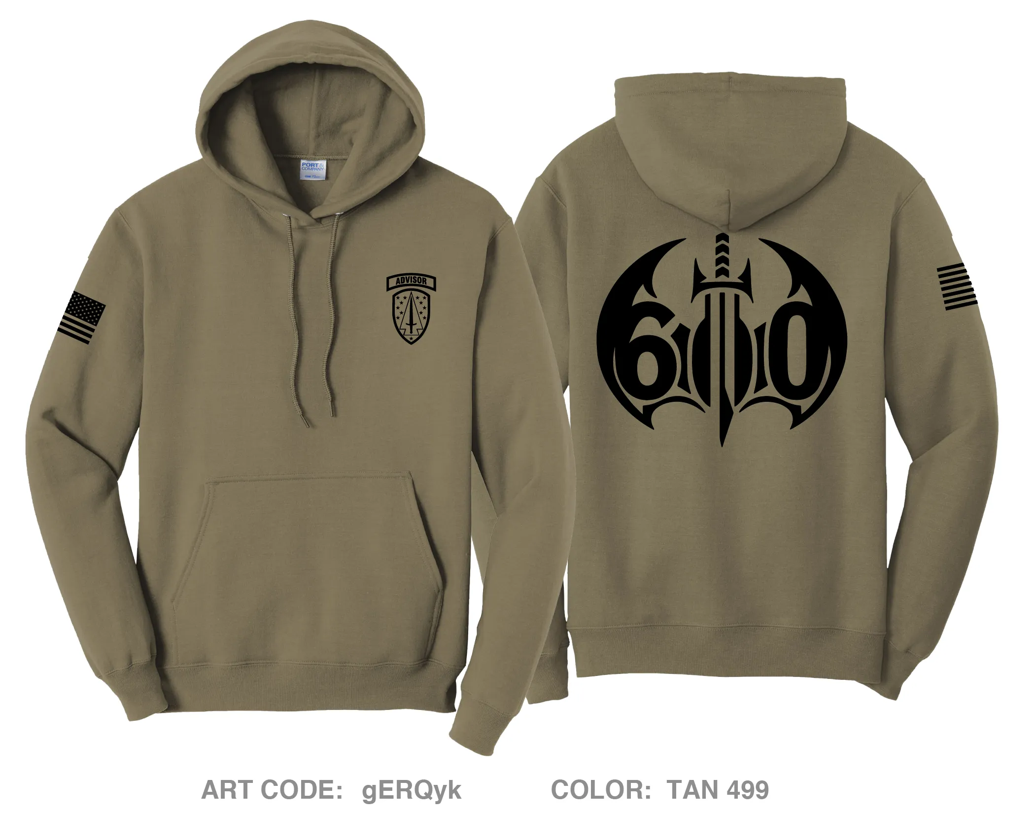 Bat 600 54th SFAB Comfort Unisex Hooded Sweatshirt - gERQyk