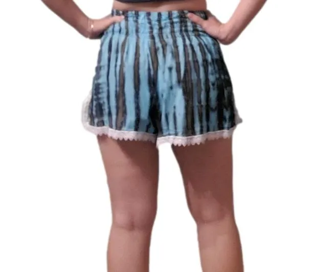 Beach Babes - Tie Dye - Navy & Creme - S/M