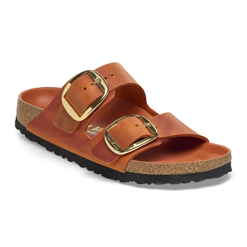 BIRKENSTOCK- ARIZONA OILED LEATHER BIG BUCKLE SANDAL