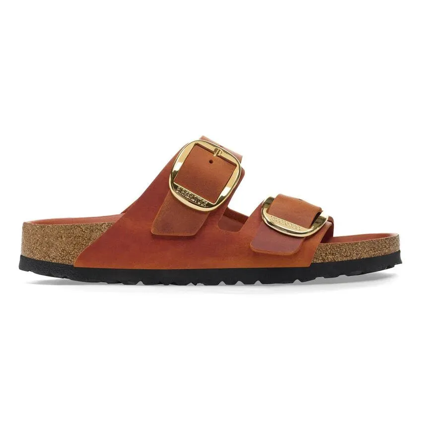 BIRKENSTOCK- ARIZONA OILED LEATHER BIG BUCKLE SANDAL