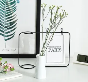 Black & Stylish Nordic Photo and Vase Decor