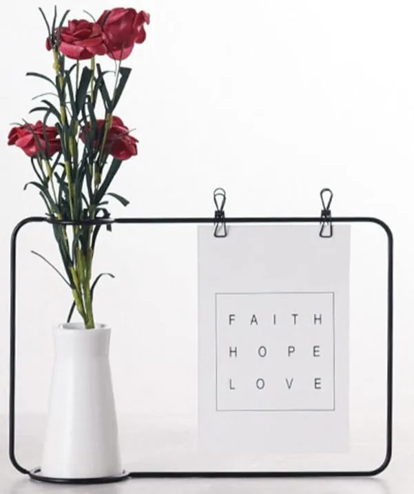 Black & Stylish Nordic Photo and Vase Decor