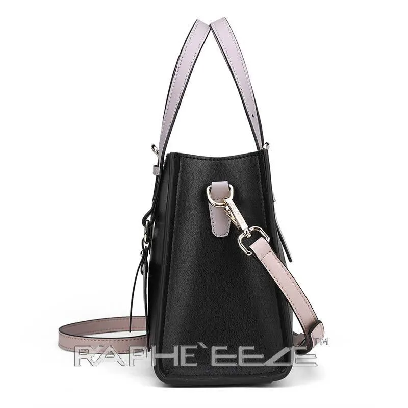 Black Designed Stylish Tote Bag for Women - Medium Size