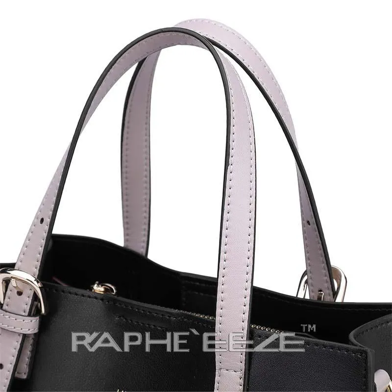 Black Designed Stylish Tote Bag for Women - Medium Size