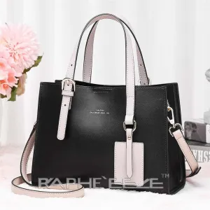 Black Designed Stylish Tote Bag for Women - Medium Size