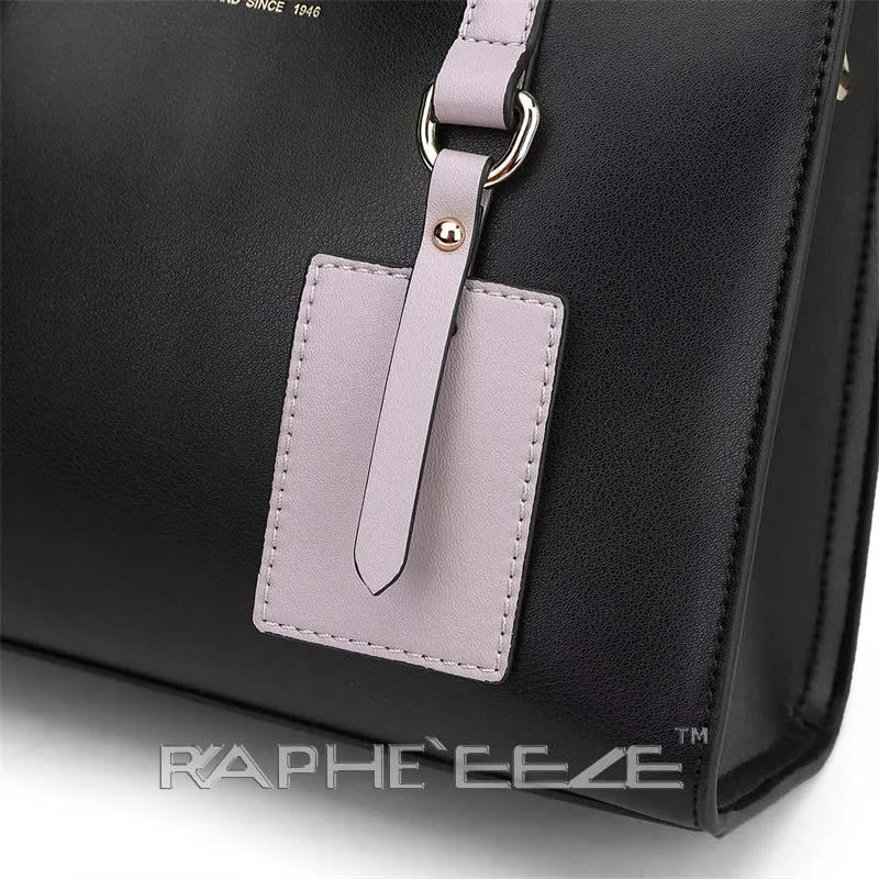 Black Designed Stylish Tote Bag for Women - Medium Size