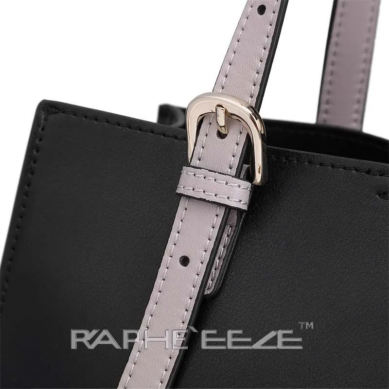 Black Designed Stylish Tote Bag for Women - Medium Size