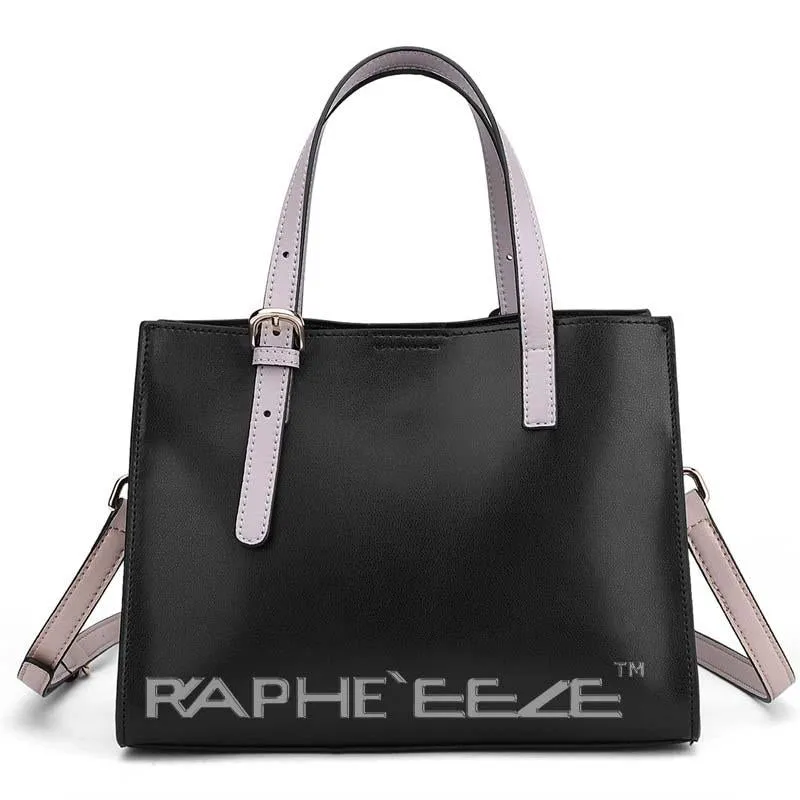 Black Designed Stylish Tote Bag for Women - Medium Size