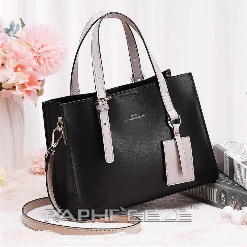 Black Designed Stylish Tote Bag for Women - Medium Size