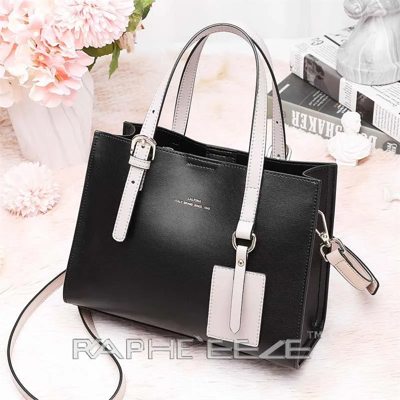 Black Designed Stylish Tote Bag for Women - Medium Size