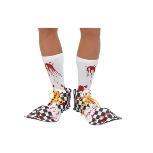 Bloody Clown Shoe Covers, Black & White