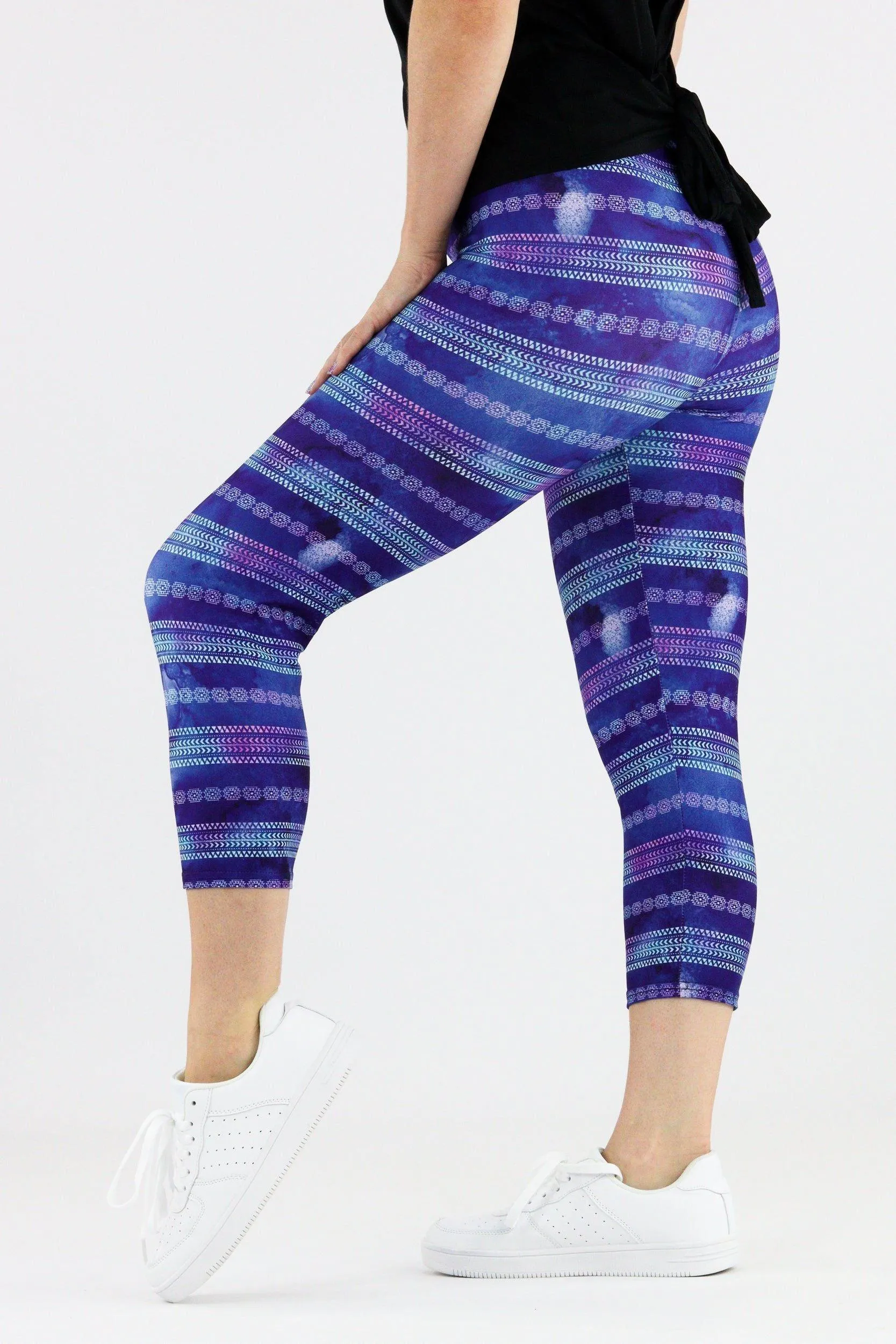 Boho Opal - Casual Capri Leggings