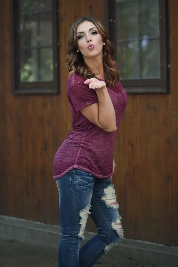 Casual Comfort - Wine Tee