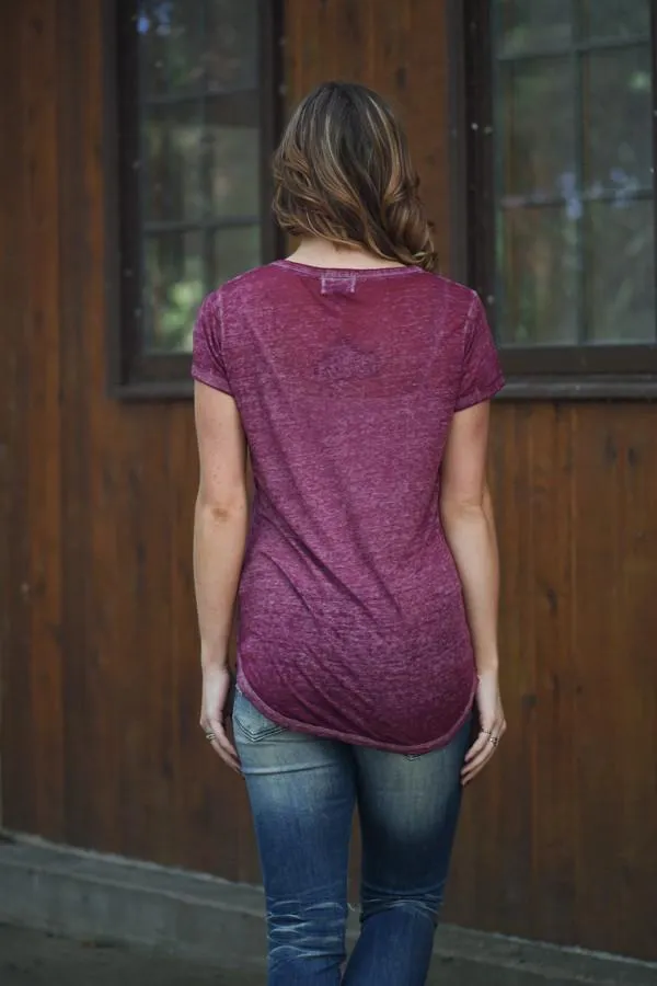 Casual Comfort - Wine Tee
