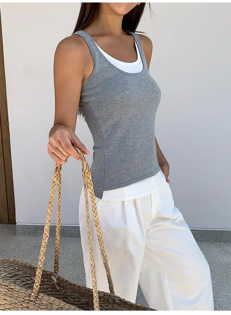 Casual Layered Tank Top