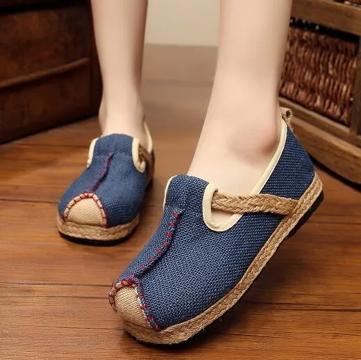 Casual Plain Linen Cotton Loafers