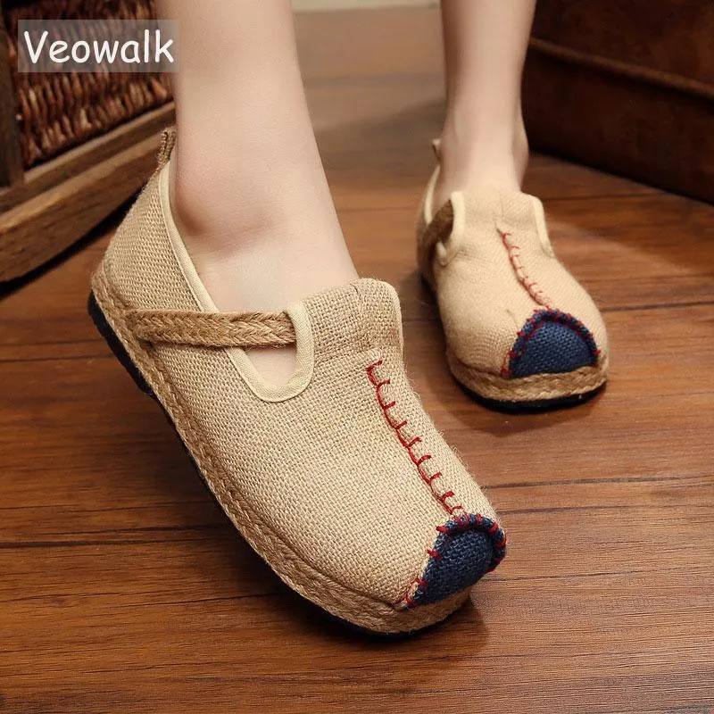 Casual Plain Linen Cotton Loafers