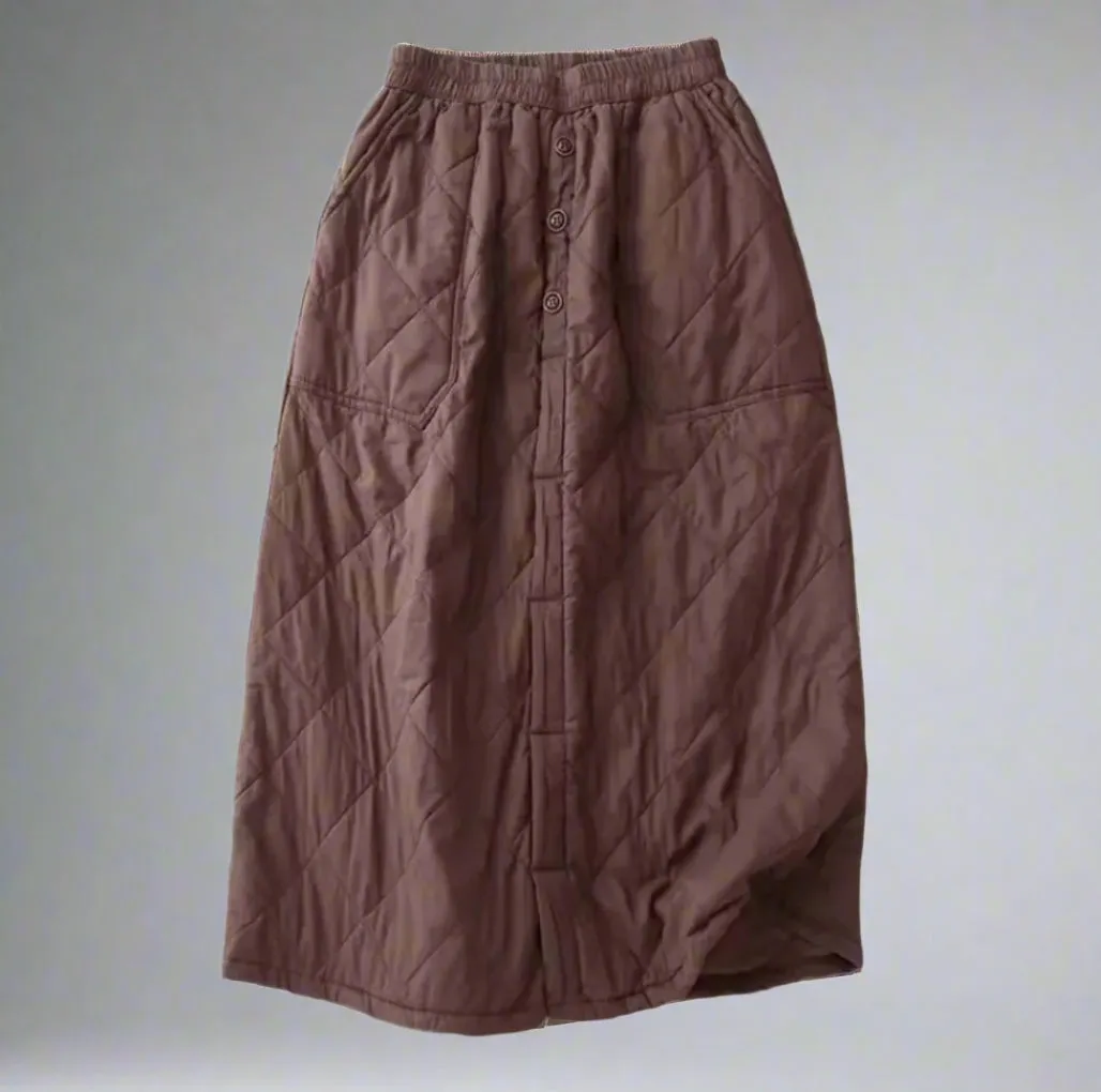 Casual Quilted Skirt