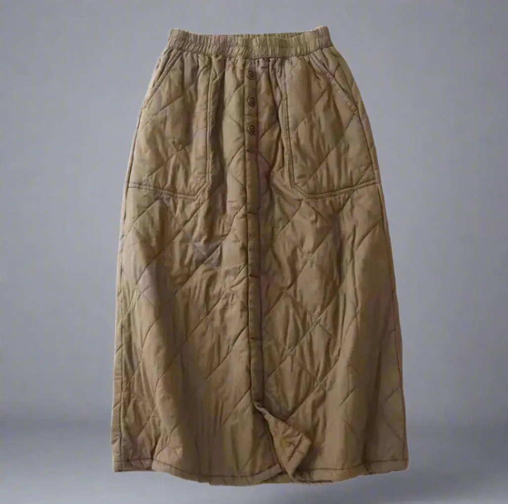 Casual Quilted Skirt