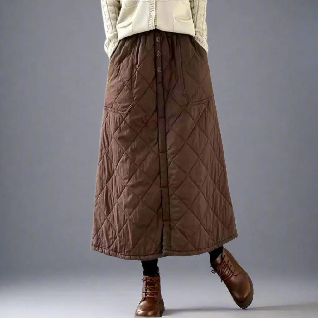 Casual Quilted Skirt