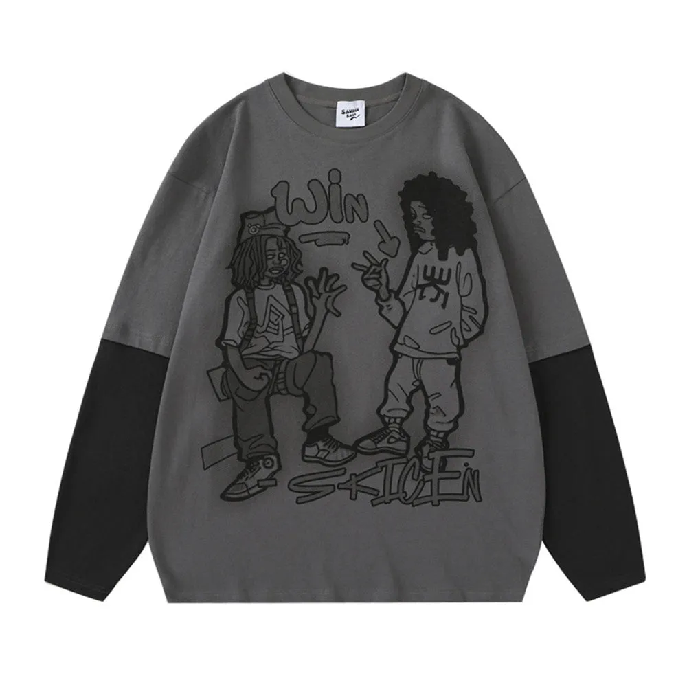 Casual Street Print Sweatshirt