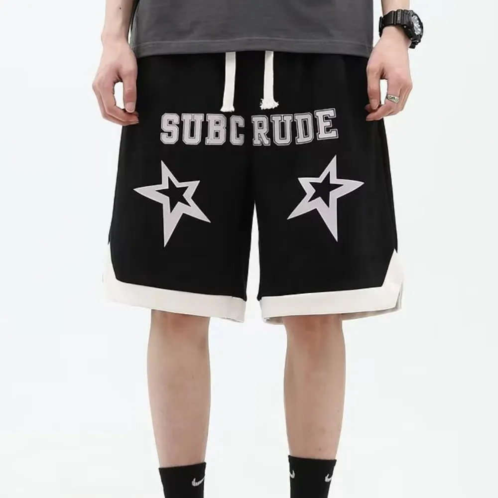 Casual Suede Print Shorts