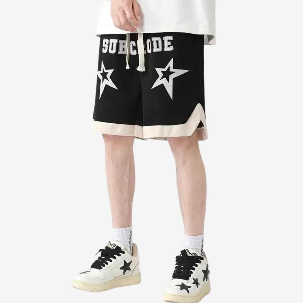 Casual Suede Print Shorts