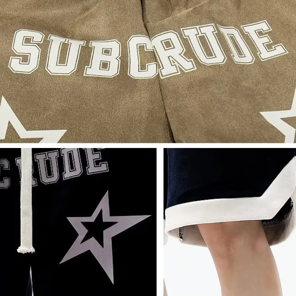 Casual Suede Print Shorts
