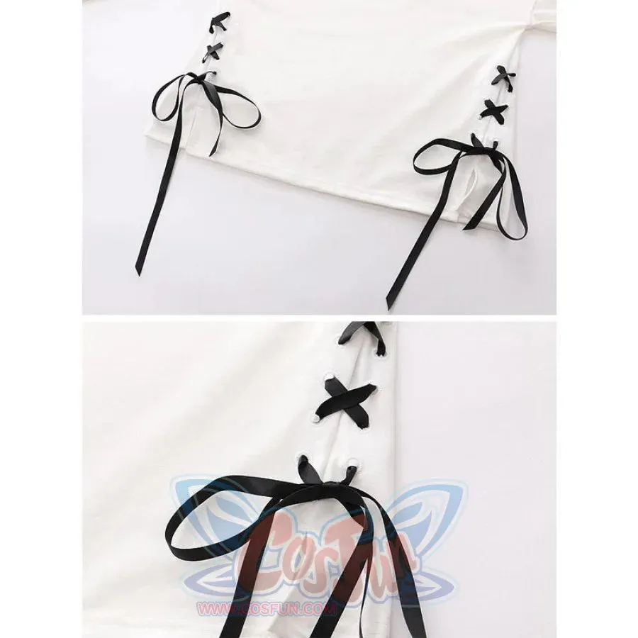 Cat Dream Laced-Up Loose Hoodie J40209