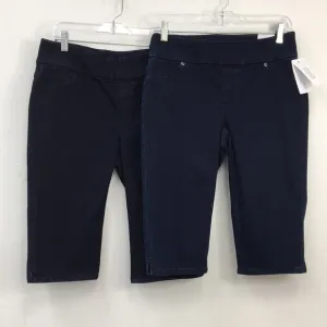 Chicos Perfect Stretch Women's Nicky Petal Pushers Jean Crop Capri Short Size 00