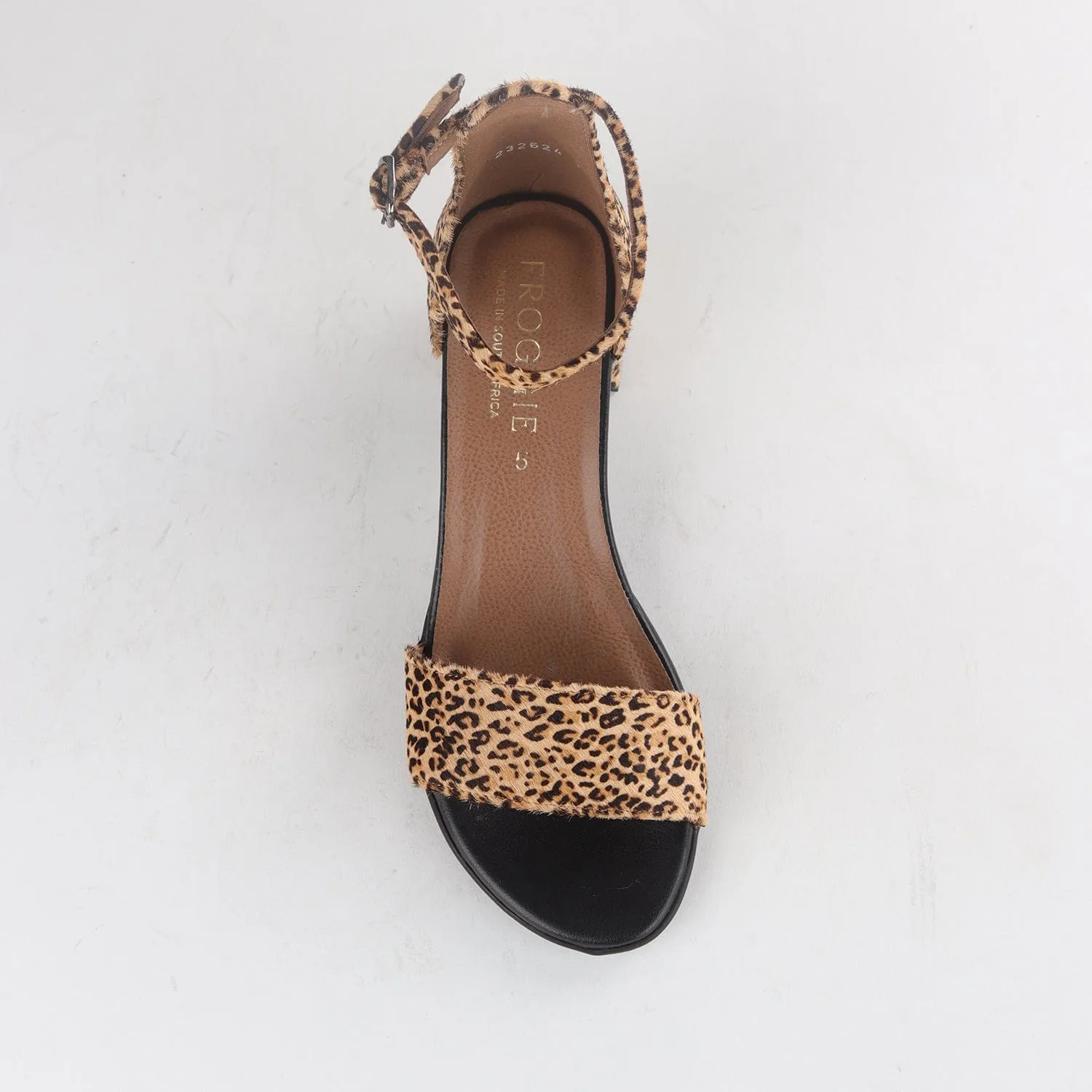 Closed back ankle strap sandal in Cheetah Print - 11879
