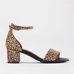 Closed back ankle strap sandal in Cheetah Print - 11879