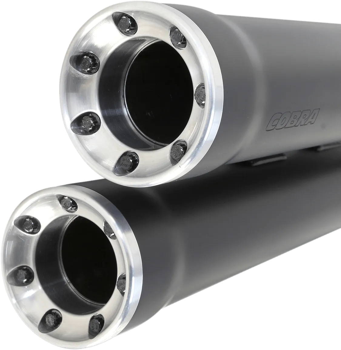 Cobra 6050B 3in. Slip-On Muffler with RacePro Tips - Black