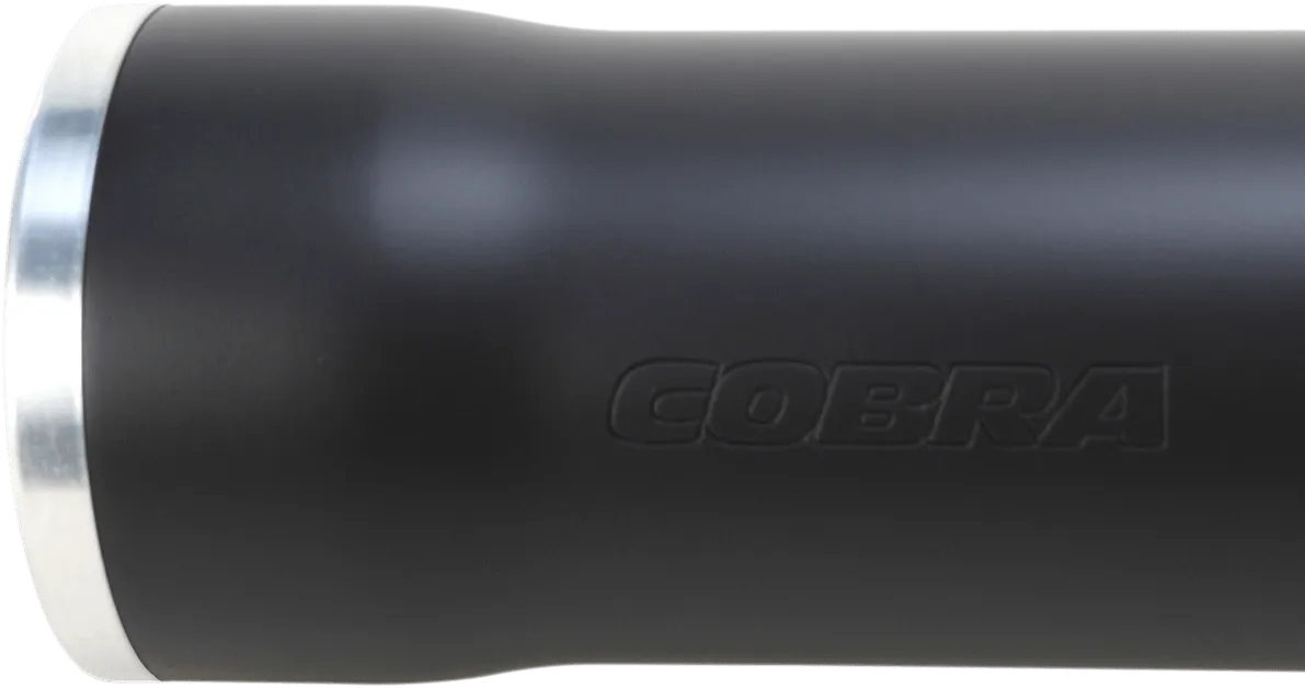 Cobra 6050B 3in. Slip-On Muffler with RacePro Tips - Black